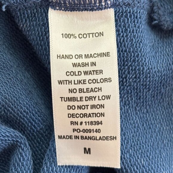 Sportiqe Apparel Co - 1/4 Zip Pullover w/Bitten Apple Applique - Blue - Size M - Picture 10 of 11